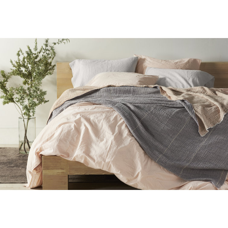 Coyuchi Topanga Organic Matelasse 100 Cotton Blanket & Reviews Wayfair